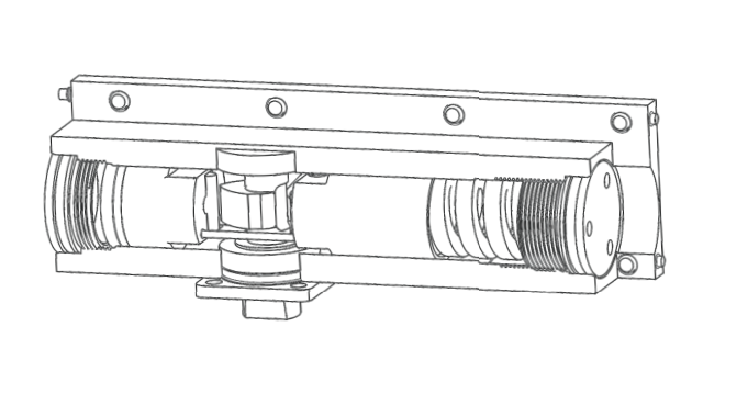 cam technology for hydrualic self-closed hinge