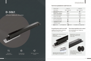 D-5061 hydraulic pivot hinge