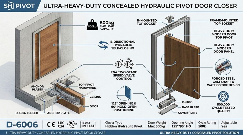 SH 500kgs hydraulic pivot